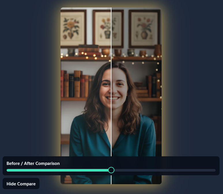 Exposure adjustment comparison showing darker to lighter variations